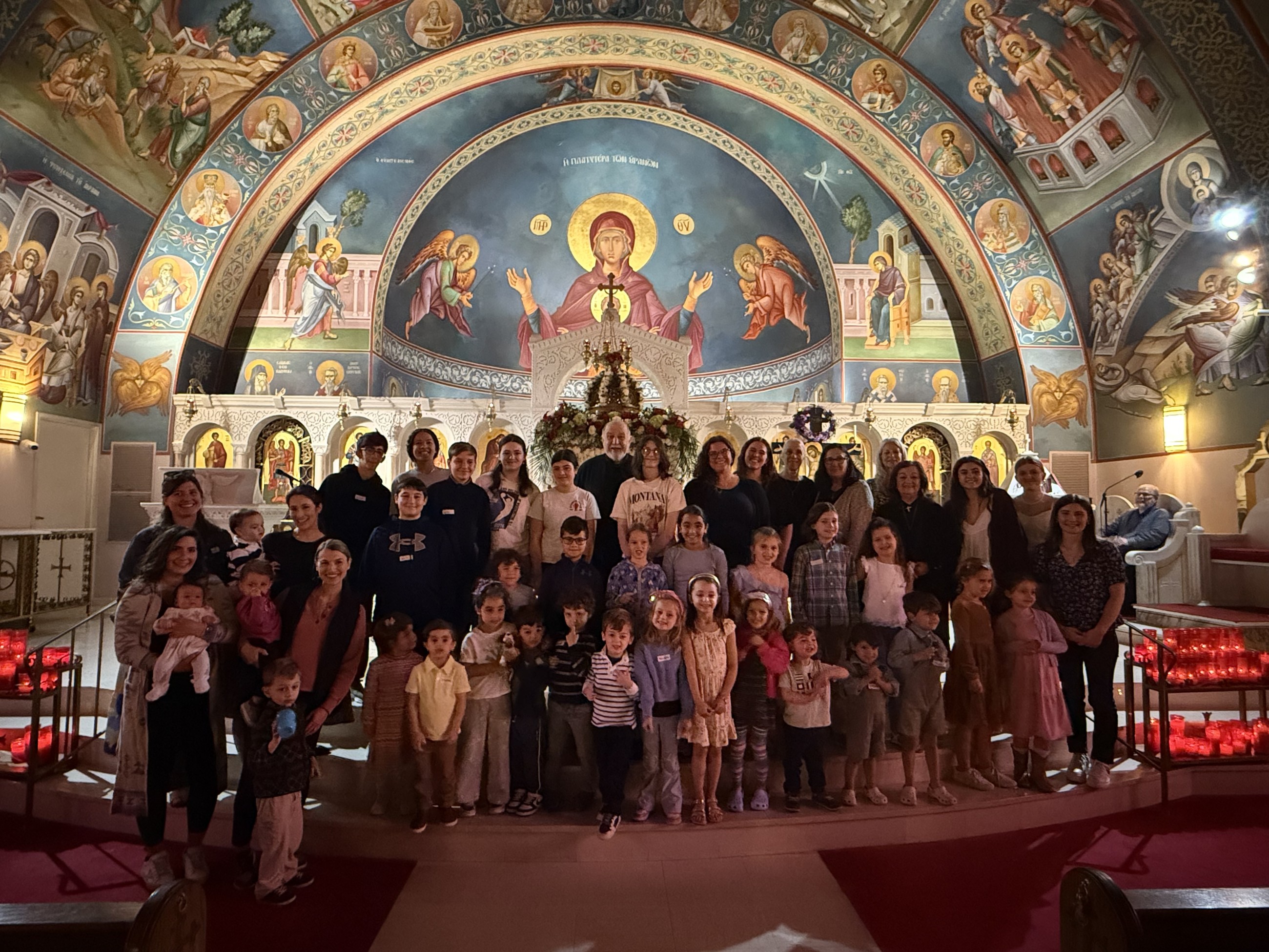 Sunday School students reading